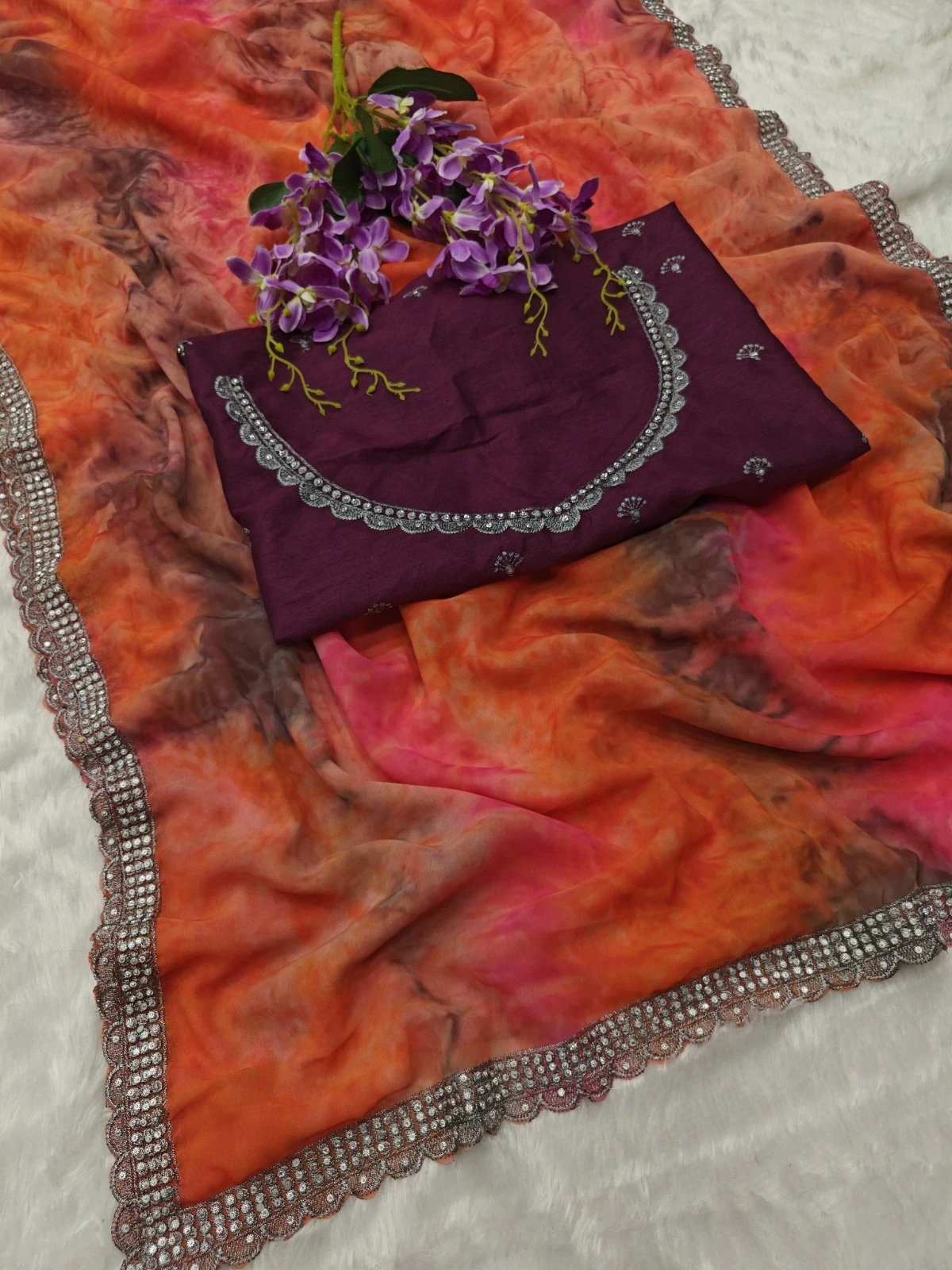 Vardan Ethnic Bt-3118 Georgette Wholesale Fancy Sarees Catalog — Wholesale Sarees, MPA wholesale from Surat — Photo 3